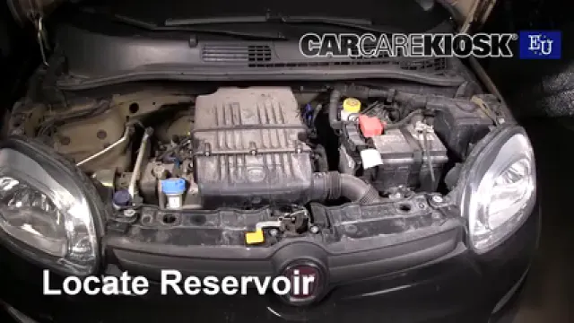 2016 Fiat Panda Pop 1.2L 4 Cyl. Líquido limpiaparabrisas Agregar líquido